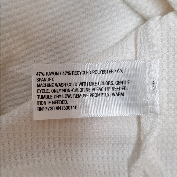 NWT SET Wondershop Women's Thermal Pajama Top & Striped Pants Rainbow Cream - Picture 6 of 6